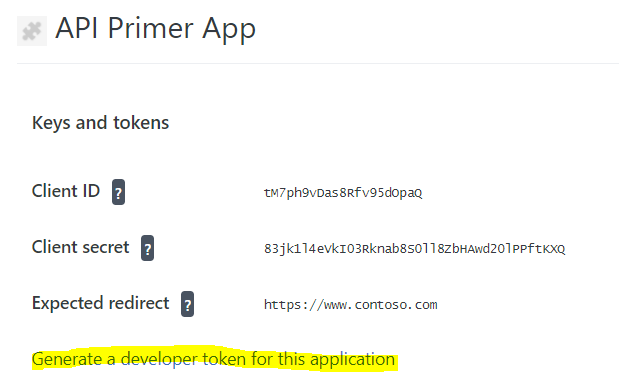 Obtaining an OAuth Token